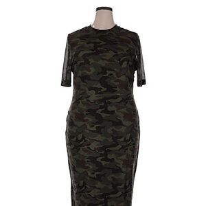 Nina Parker Mesh Camo Dress